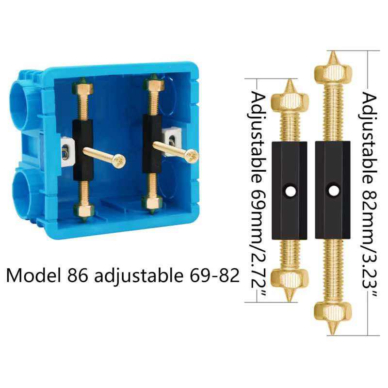10 Stück Kassetten Schrauben und Stützstangen für Elektrogehäuse-Reparaturen und Wandhalterungen - Bild 2