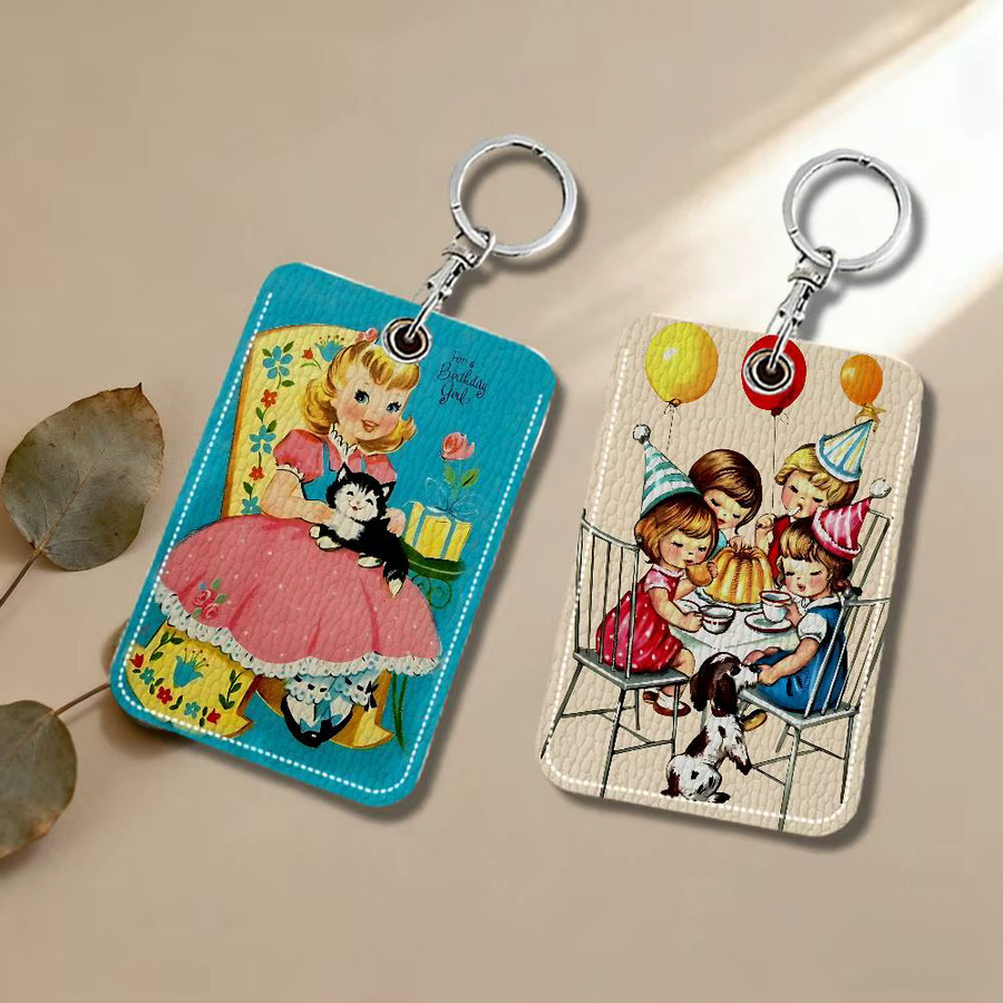 Vintage Kartenhalter aus Leder von 52TOYS als Aufbewahrungsbox für Geburtstagskarten, Schlüsselanhänger und ID-Karten - Bild 3
