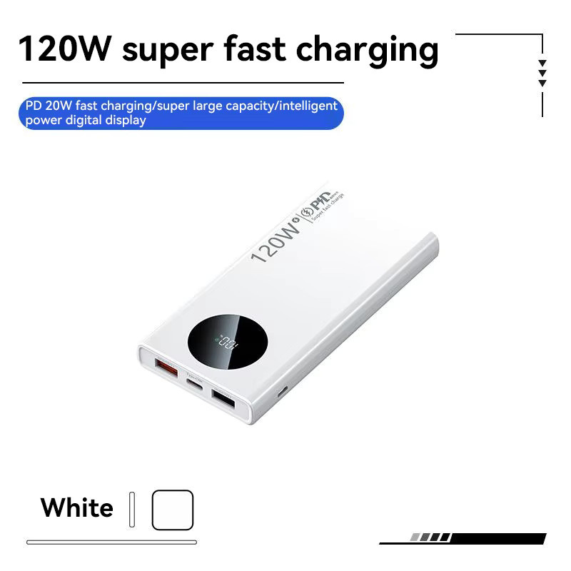 Xiaomi Power Bank mit 50000 mAh Kapazität, 120 W Schnellladefunktion und Digital Display in Weiß - Bild 6