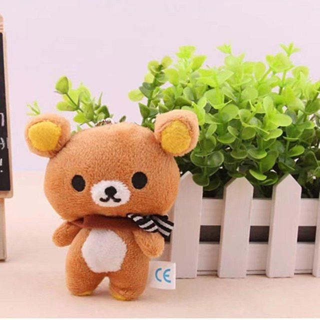 Yiran toy Rilakkuma Erdbeer-Teddybär, Plüschtier, Braun, Rosa / Pink - Bild 1