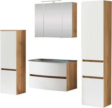 HELD MÖBEL Waschtisch-Set KOPENHAGEN, 7-teilig, Weiss, B/H/T: 180 x 40 x 35 cm - Bild 1