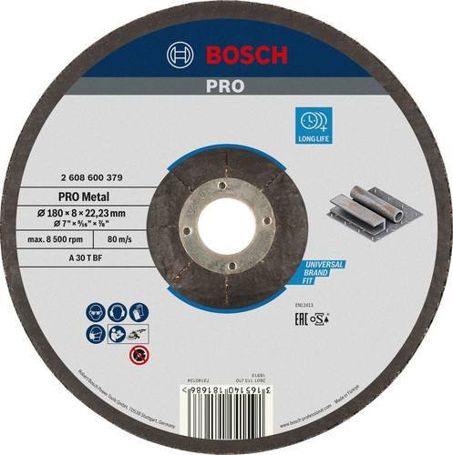 Bosch Schruppscheibe Expert for Metal A 30 T BF, Durchmesser: 180 mm, Bohrung: 22,23 mm - Bild 1