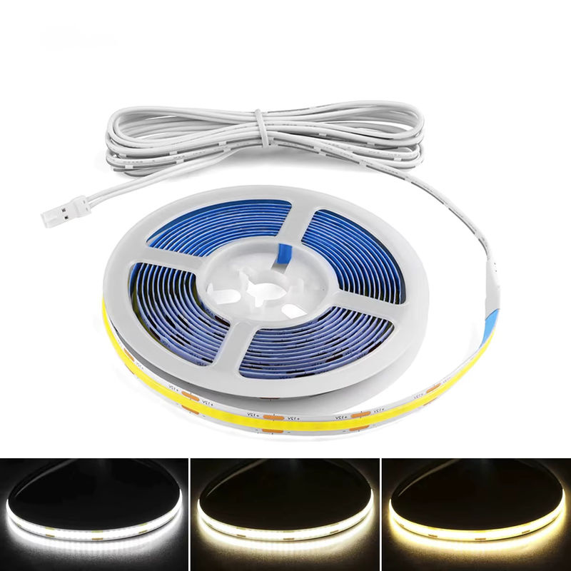 MALITAI COB LED-Streifen DC12V Warmweiß mit 2 m Kabeldraht für Küchenbeleuchtung und Schrankleuchten - Bild 6
