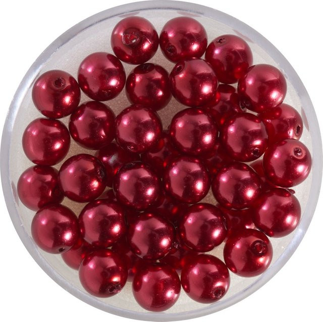 PRACHT Glaswachsperle, Crystal Renaissance, Rot, 6 mm - Bild 1