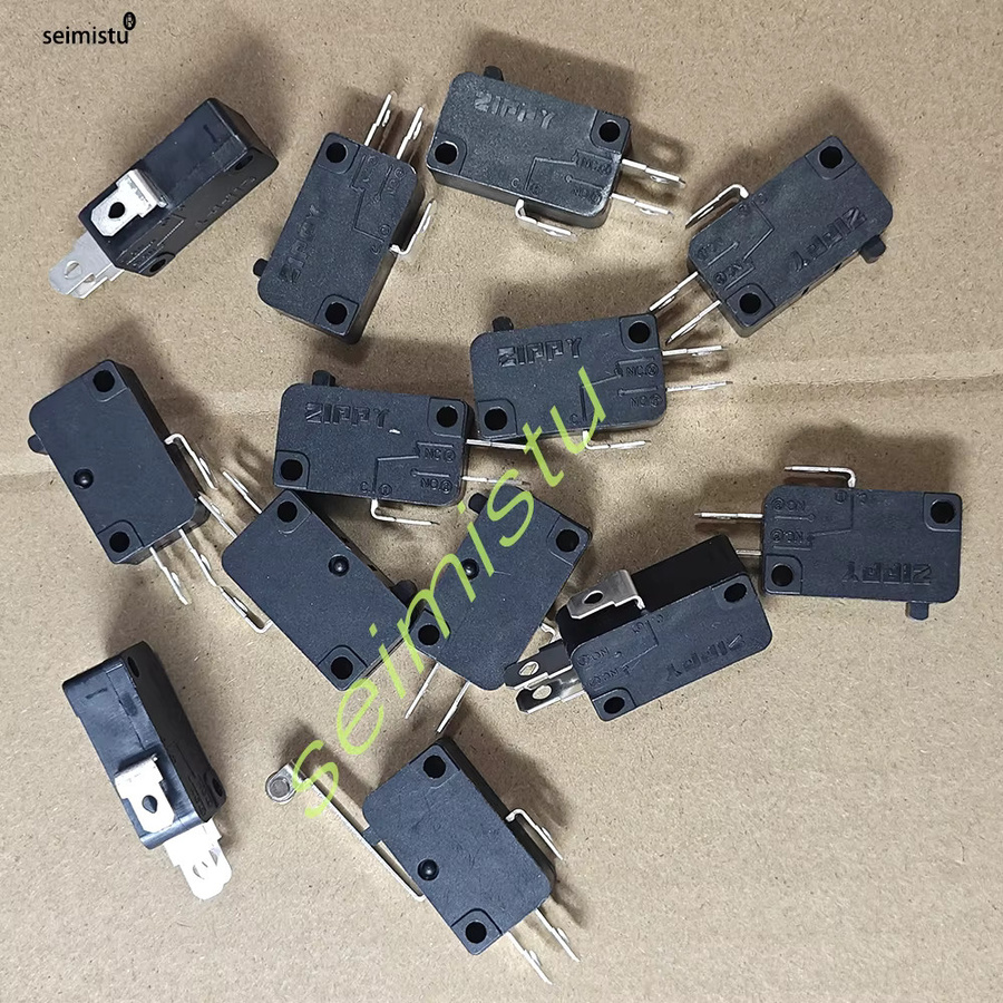 10 Stück ZIPPY Mikroschalter 3-Pin 4,8mm in Schwarz für Arcade-Drucktasten und LED-Schalter - Bild 3
