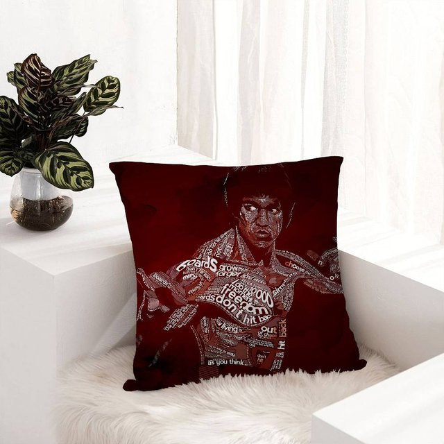 B-Bruces L-Lee Kissenbezug aus Polyester, Rot, B/B/H: 40 x 40 x 1 cm - Bild 1