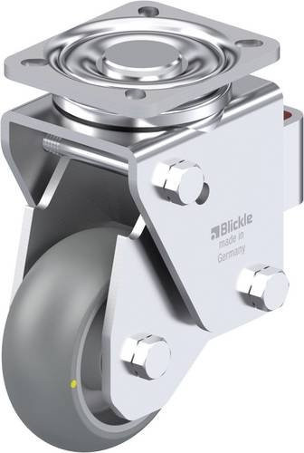 Blickle Stahlblech-Lenkrolle LHF-ALTH 101K-1-AS-FA-CO in Silber, Rad-Durchmesser: 100 mm, Tragfähigkeit: 350 kg - Bild 1