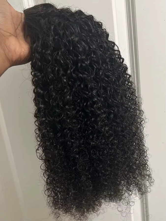 Hot Wave Halbperücke, Afro-verworren lockiges Haar, Schwarz, 200 % Dichte - Bild 6