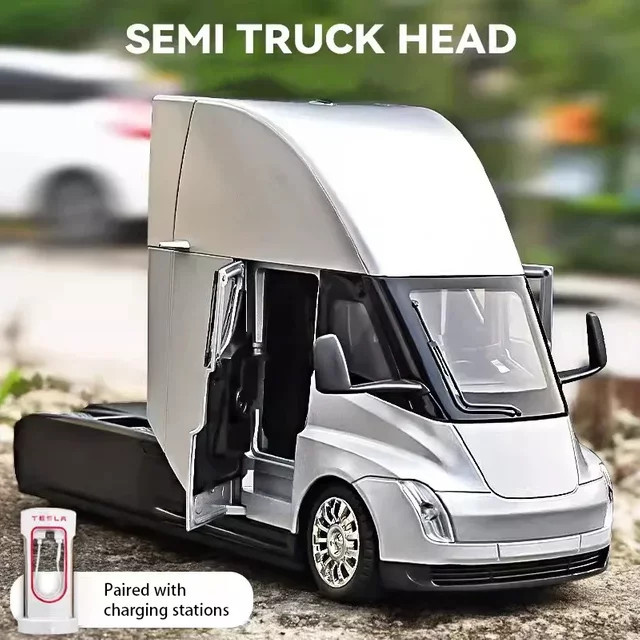 KaKBeir Sattelschlepper-LKW Modellauto, 1:24, Metall, Rückziehfunktion - Bild 1