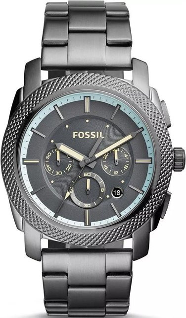 Fossil Armbanduhr Quarz, Edelstahl, Grau, Herren - Bild 1