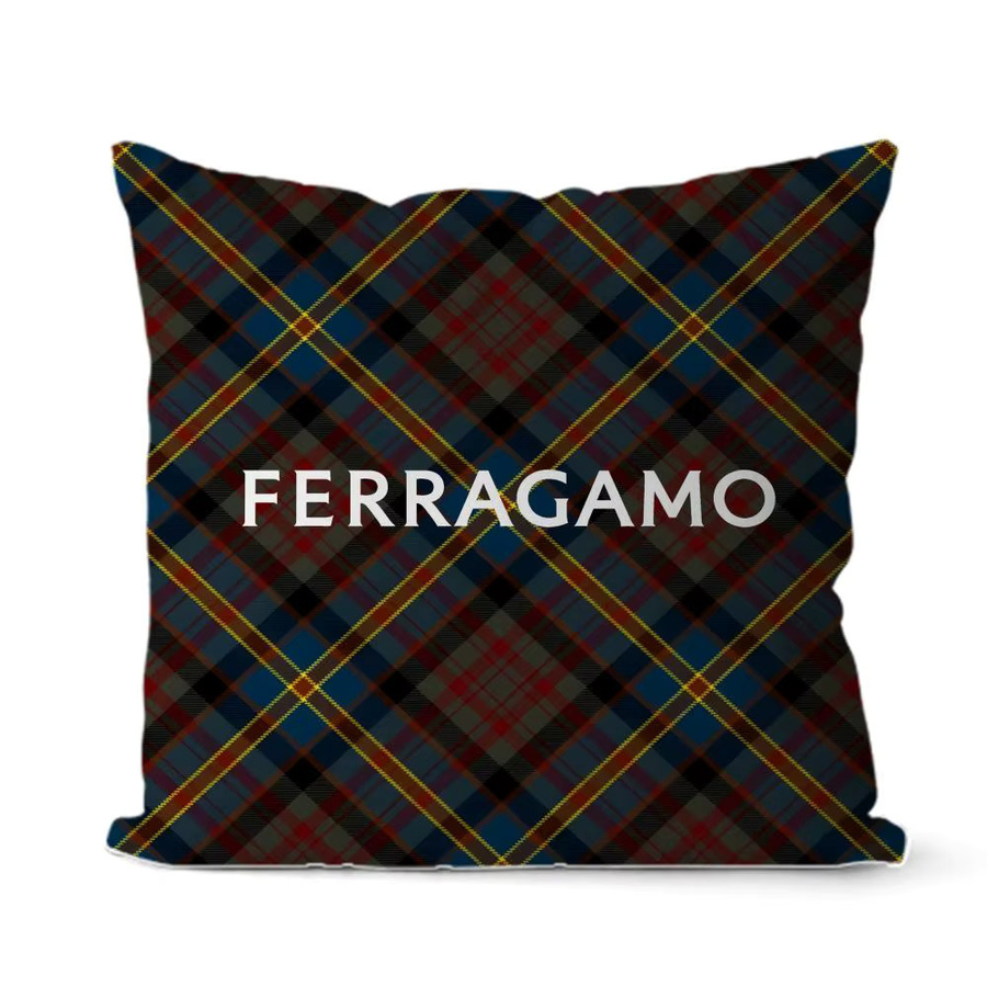 F-Ferragamo Kissenbezug aus weichem Kurzplüsch in Schwarz und Multicolour, B/B: 30 x 30 cm - Bild 5