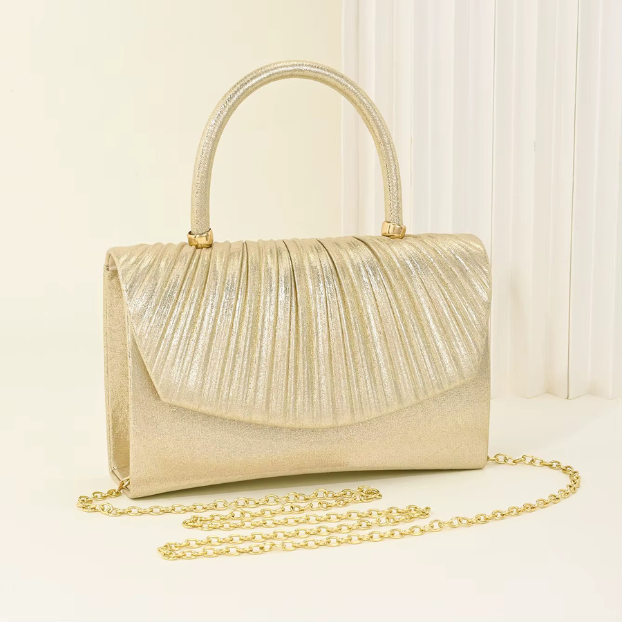 Clutch-Abendtasche mit Griff aus Kunstperlen - Bild 2