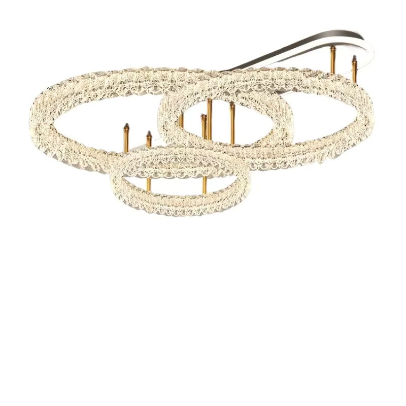 Moderne Ring-Deckenleuchte von MZISOSOD in Gold/Messing mit warmweißem Licht für Wohnzimmer, Flur und Schlafzimmer - Bild 2
