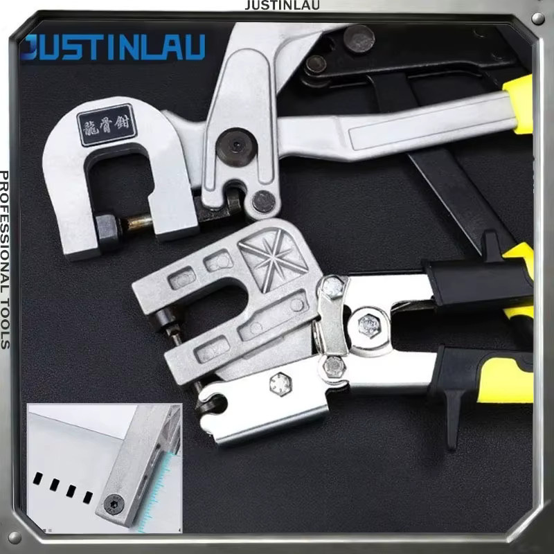 JUSTINLAU Manuelle hydraulische Bohr- und Kielzange in Industriequalität mit flachem Loch für nietenfreies Arbeiten - Bild 2