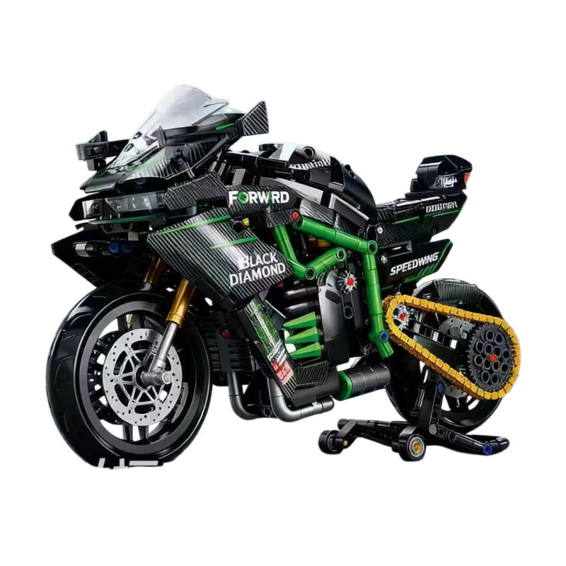 CACO BLOCKS Mechanischer Motorrad-Bausatz, Maßstab 1:8 - Bild 7