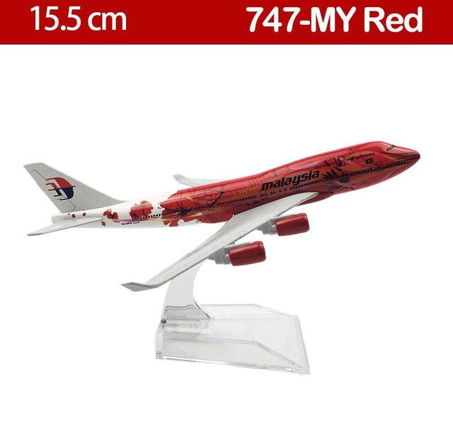 Linyi toy car 747 British Malaysia Airways B747, Spielfahrzeug, 1:500, Metall, ab 14 Jahren - Bild 1