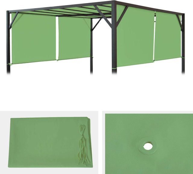 Ersatzbezug für Dach Pergola Pavillon Beja von MCW in Grün, B/T: 300 x 400 cm - Bild 1