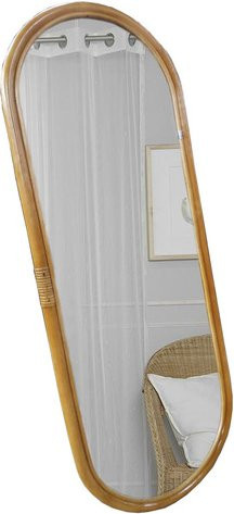 SIT Spiegel RATTAN in Oval, braun, B: 44 cm, H: 120 cm - Bild 1