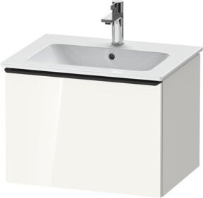 Duravit Waschtischunterschrank D-Neo, Farbe Weiß Hochglanz, wandhängend, B: 61,0 cm, T: 46,2 cm, H: 44,0 cm - Bild 1