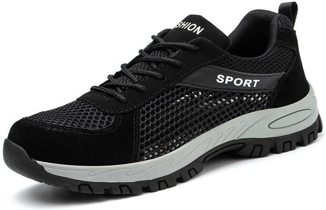 Avant-garde Arbeitsschutzschuhe für Herren aus Leder in Schwarz, Größe 46, anti-smash und durchstichsicher - Bild 1