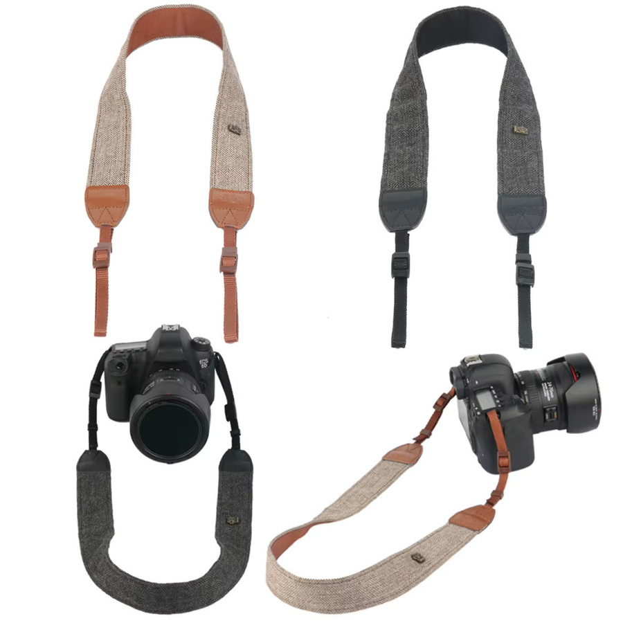 Einstellbarer Kameragurt von APWIKOGER als Schulter- und Nackengurt kompatibel mit Nikon, Canon und Sony - Bild 3