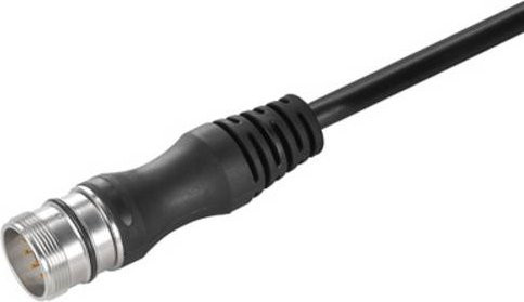 Weidmüller Sensor-Aktor-Steckverbinder M12 Stecker gerade, konfektioniert, 19-polig, schwarz, Kabellänge: 1,00 m - Bild 1