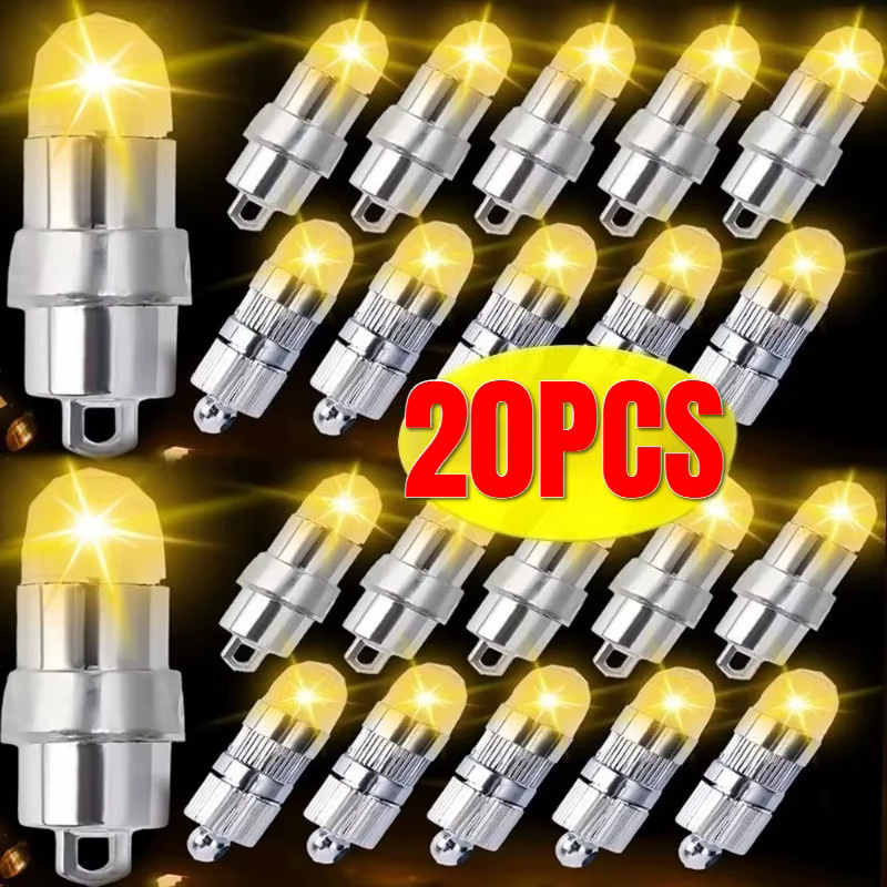 Mini-LED-Glühbirnen batteriebetrieben warmweiß wasserdicht für Luftballons und Dekoration - Bild 2