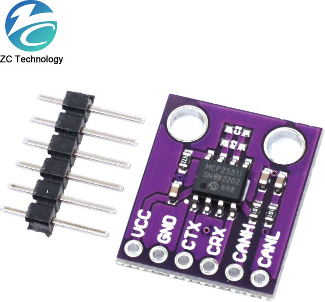 MCP2551 Hochgeschwindigkeits-CAN-Bus Schnittstellenmodul für Arduino in Lila - Bild 1