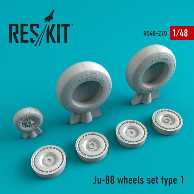 ResKit Models Ju-88 Wheels Set Type 1 - Bild 1