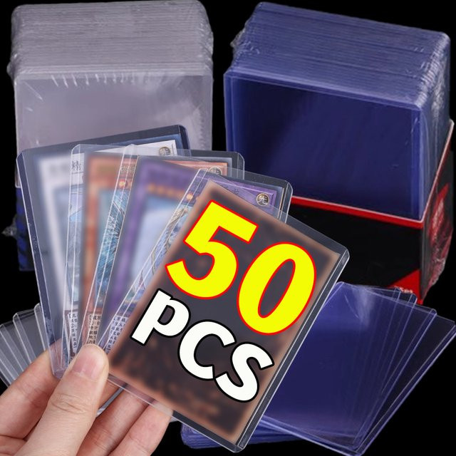 Transparente Schutzhüllen aus Kunststoff für Trading Cards und Brettspiele, 10 bis 50 Stück, Farbe: Klar - Bild 1