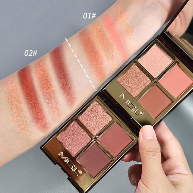 Jaysuing Lidschatten-Palette, Rosa-Braun, Matt und Glitzer - Bild 1