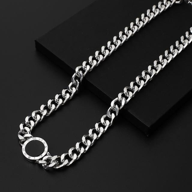 Halskette Allbestart, Zinklegierung, Gold, Römische Ziffern, Unisex - Bild 1