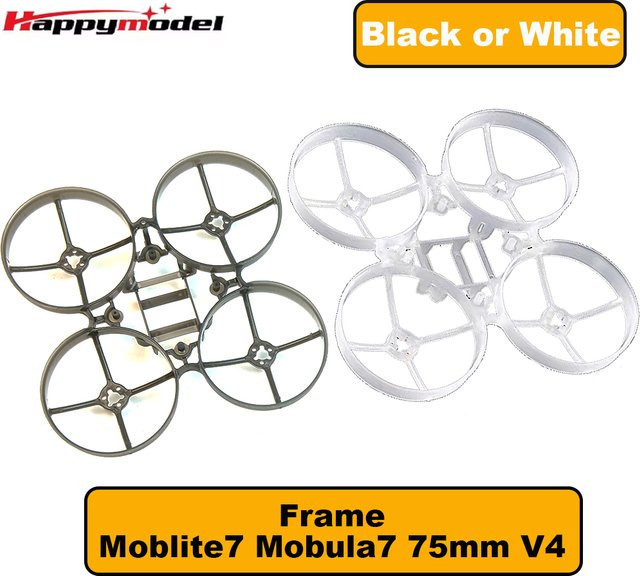 HappyModel Mobula7 V4 Moblite7 Drohnenrahmen-KIT, 75 mm, Schwarz - Bild 1