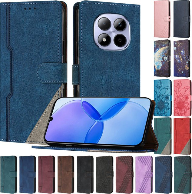 Magnetische Flip-Cover Schutzhülle für Xiaomi Redmi Note 15 Pro 4G und Redmi Note 15 Pro Plus 5G mit Brieftaschenfunktion und Standfunktion in Blau - Bild 1