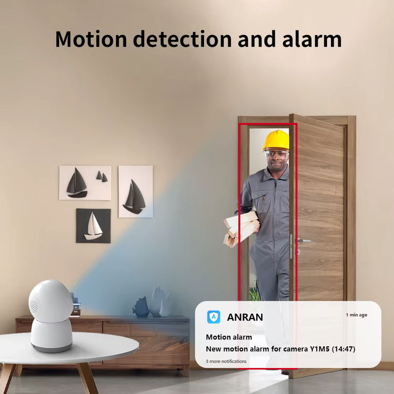 ANRAN 5MP WLAN-Sicherheitskamera mit 2K Auflösung, Dual-Band 2,4G/5G Wi-Fi, PIR Humanoid-Erkennung, automatischer Verfolgung und Farbnachtsicht in Weiß - Bild 3