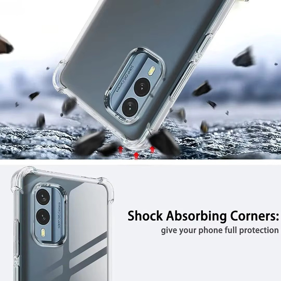 Transparente TPU Schutzhülle für Nokia C210, C110, C22, C32, C12, XR21, G310, G400, G42, G22 - Bild 2