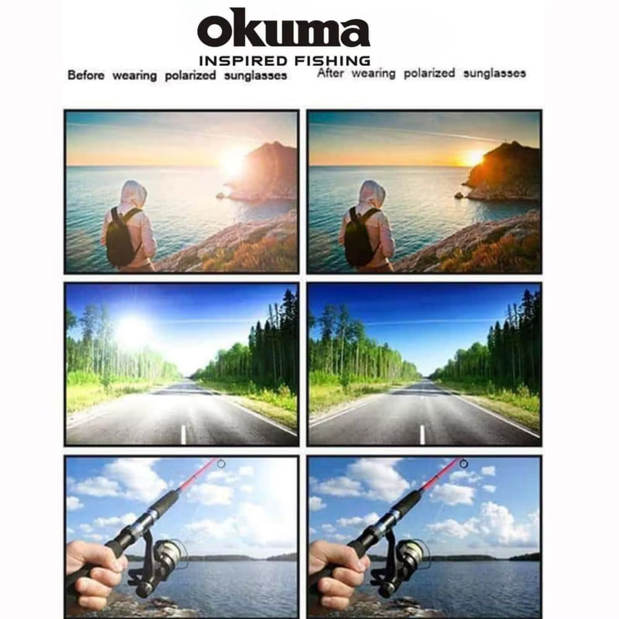 Okuma Sonnenbrille, Unisex, Vollrand, Schwarz, Kunststoff, polarisiert - Bild 5
