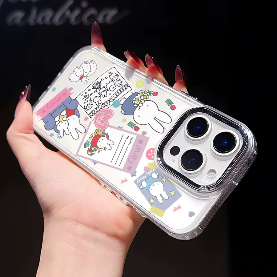Miffy Handyhülle mit Cartoon Rabbit Design für Google Pixel 10 9 9a 8 8a Pro XL 5G, transparent - Bild 2