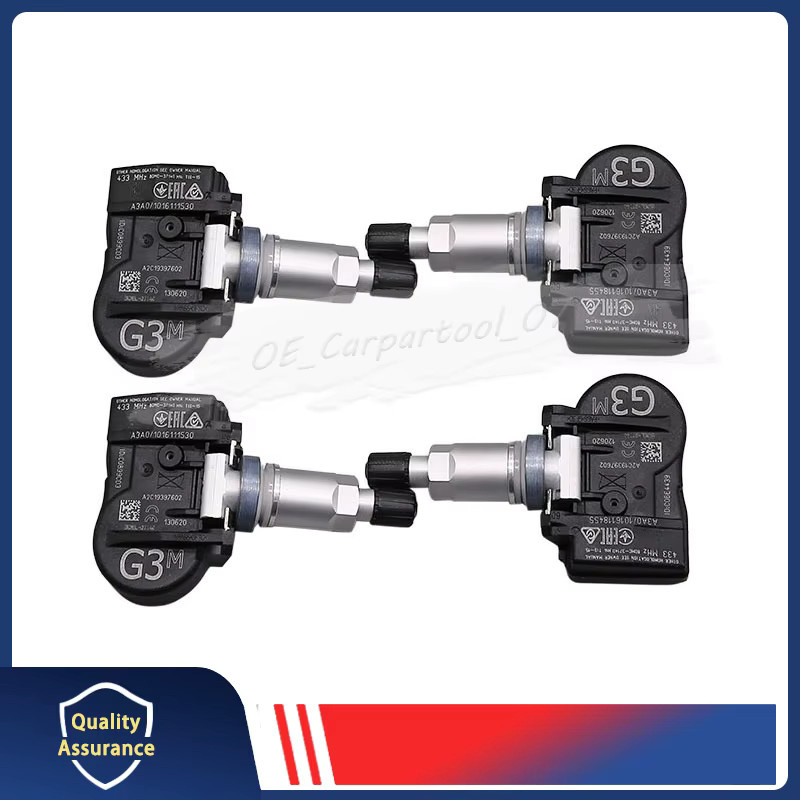 GANGLE Reifendruckkontrollsystem Sensor Set BDEL-37-140 TPMS 4er Pack für Mazda CX-30 3 (BP) B-Hatch Xev, 433MHz, Schwarz - Bild 2
