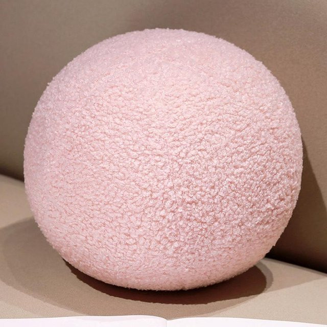 Yiran Toy Plüschball Kissen Pink, rund, Durchmesser: 30 cm - Bild 1