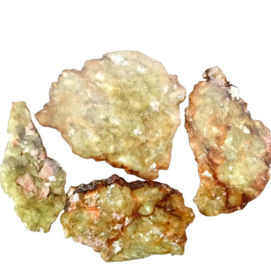 CrystalHola Goldene Lepidolith-Kristallscheibe als runde Mineralprobe in Gold - Bild 2
