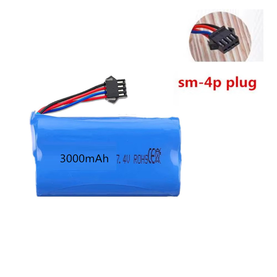 HUINA Batteriezubehör für RC Truck 1501 770S mit Ladekabel (3,7 V 500 mAh oder 7,4 V 3000 mAh) - Bild 2