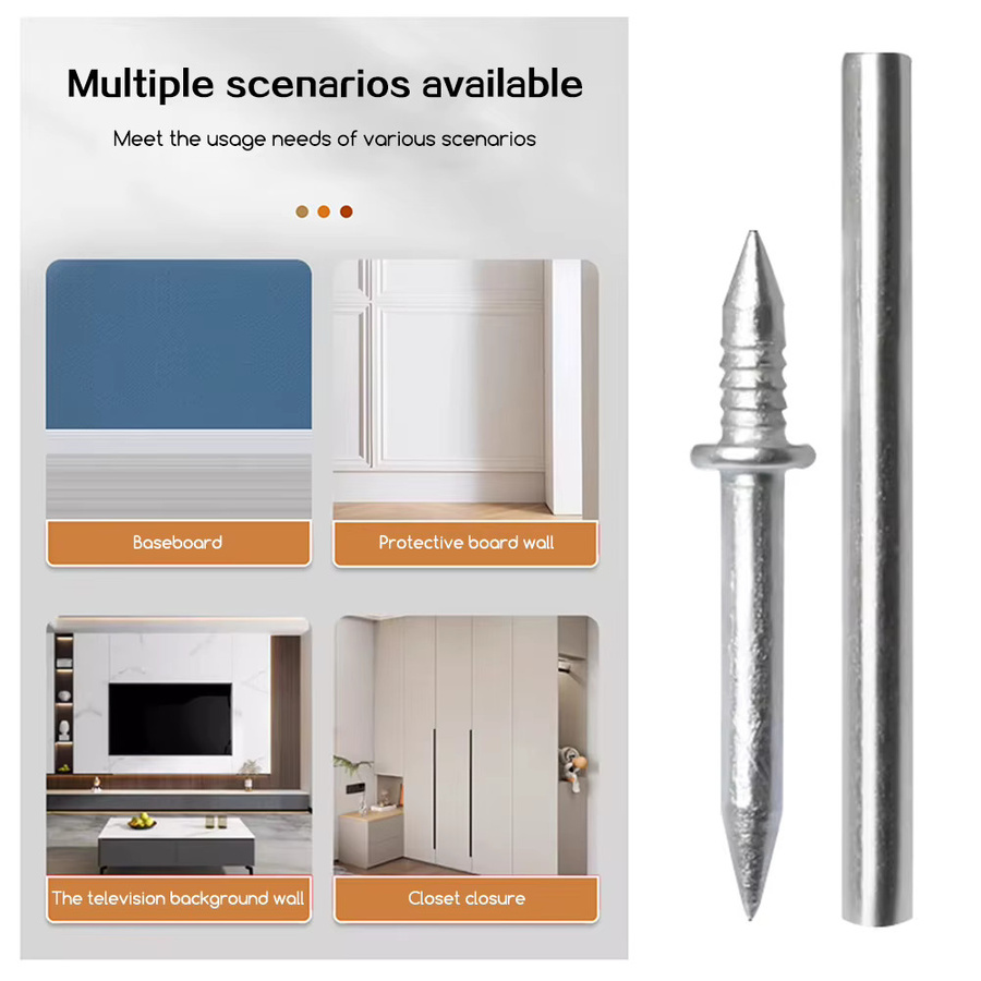 Furnishard Doppelkopfnägel für spurenlose und unsichtbare Befestigung von Skirtingboards - Bild 2