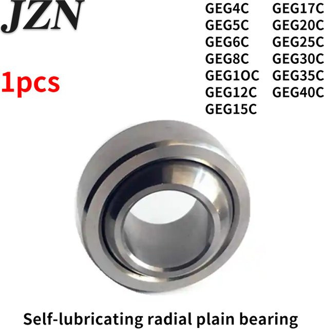 JZN Selbstschmierendes Radialgleitlager GEG4C bis GEG40C in Silber - Bild 1