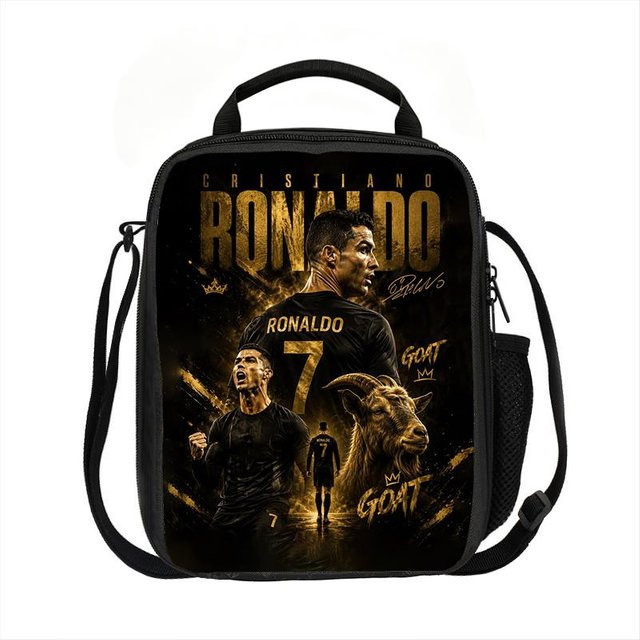 Muli Pack Stifteetui Ronaldo Muster in Schwarz aus Polyester und Nylon - Bild 1