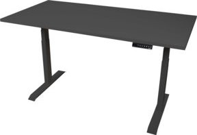 STIER Elektrisch höhenverstellbarer Schreibtisch TSR in Schwarz, B/T: 140 x 80 cm - Bild 1