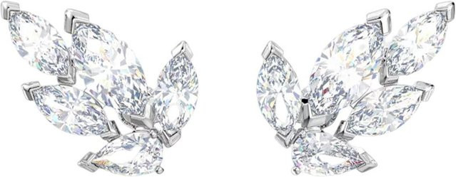Swarovski Ohrringe, Zirkonia, Silber, Edelstahl, Damen - Bild 1