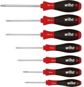 Wiha SoftFinish Torx Schraubendreher-Set 7-teilig T8 - T30 in Schwarz-Rot - Bild 3