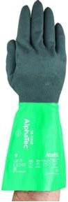 Ansell AlphaTec 58-535B Nitrilhandschuhe in Grün Anthrazit Multicolour Größe XL - Bild 1