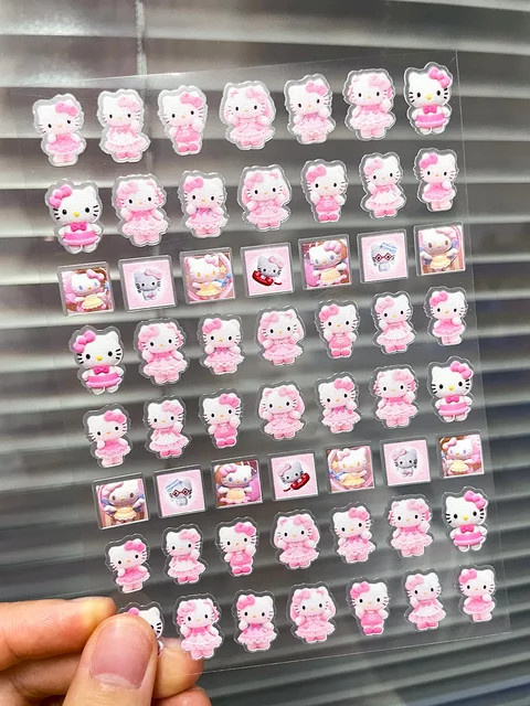 Sanrio Gepäckanhänger Aufkleber, PVC, Mini - Bild 1